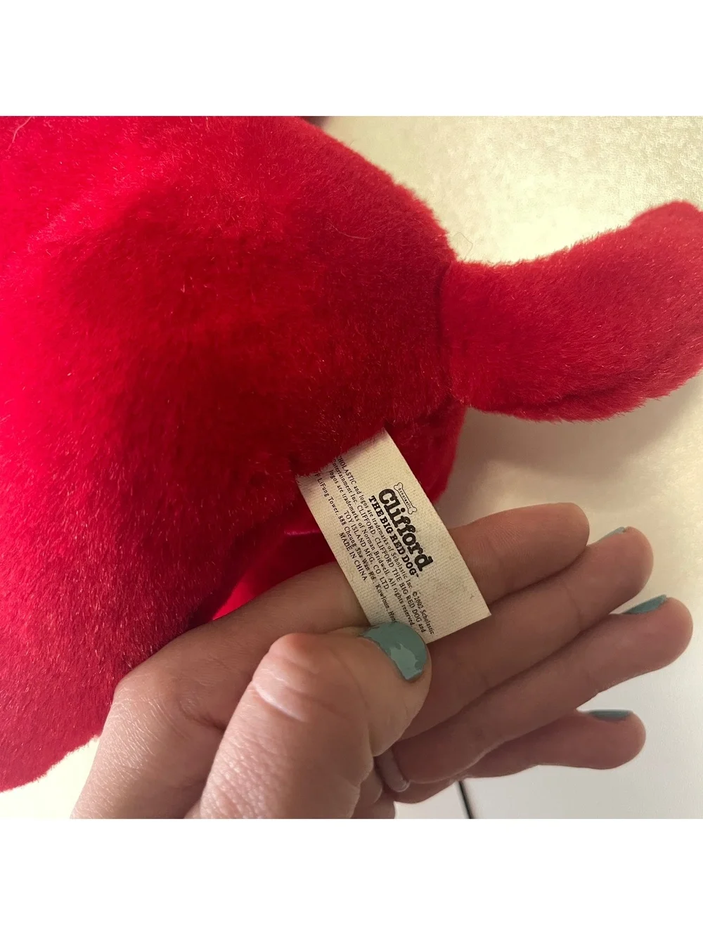 Vintage Clifford The Big Red Dog Small Stuffed Animal Toy